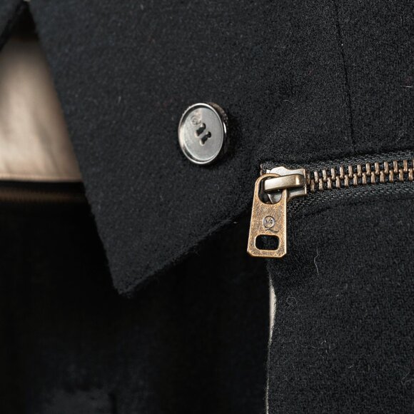 McQ Alexander McQueen AW/11 Black Wool Zippered Tail Coat - Picture 8 of 13